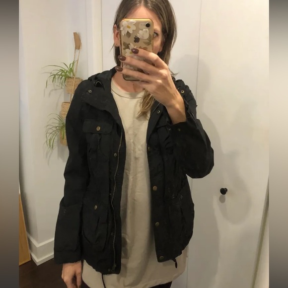 H&M DIVIDED black parka coat - Picture 4 of 6